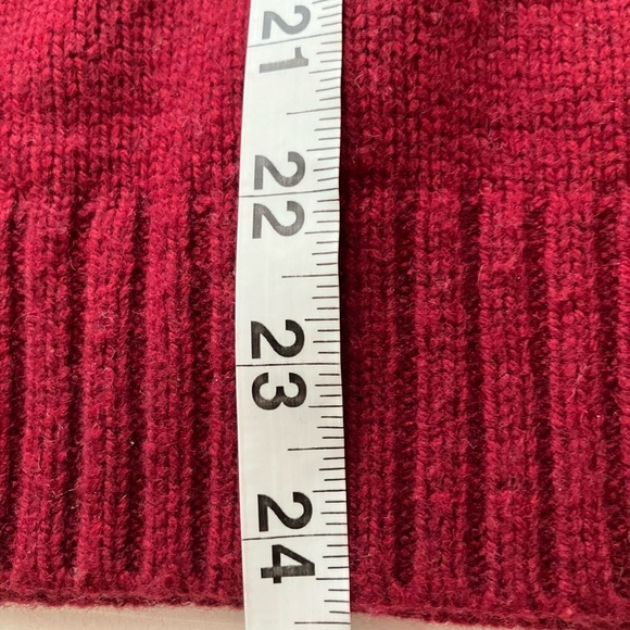 J Crew Lambswool/nylon Sweater Red‎ Sz S Preppy Comfort - Picture 7 of 7